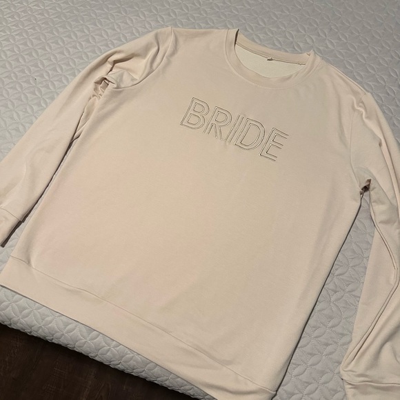 Long Sleeve Embroidered Bride Shirt - Picture 1 of 1